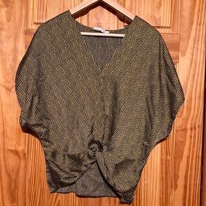 Hyped Unicorn Black and Gold Striped Women's Blouse





B14